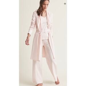 SKIN Organic Pima Cotton Coleen Robe Size 3 in Pearl Pink